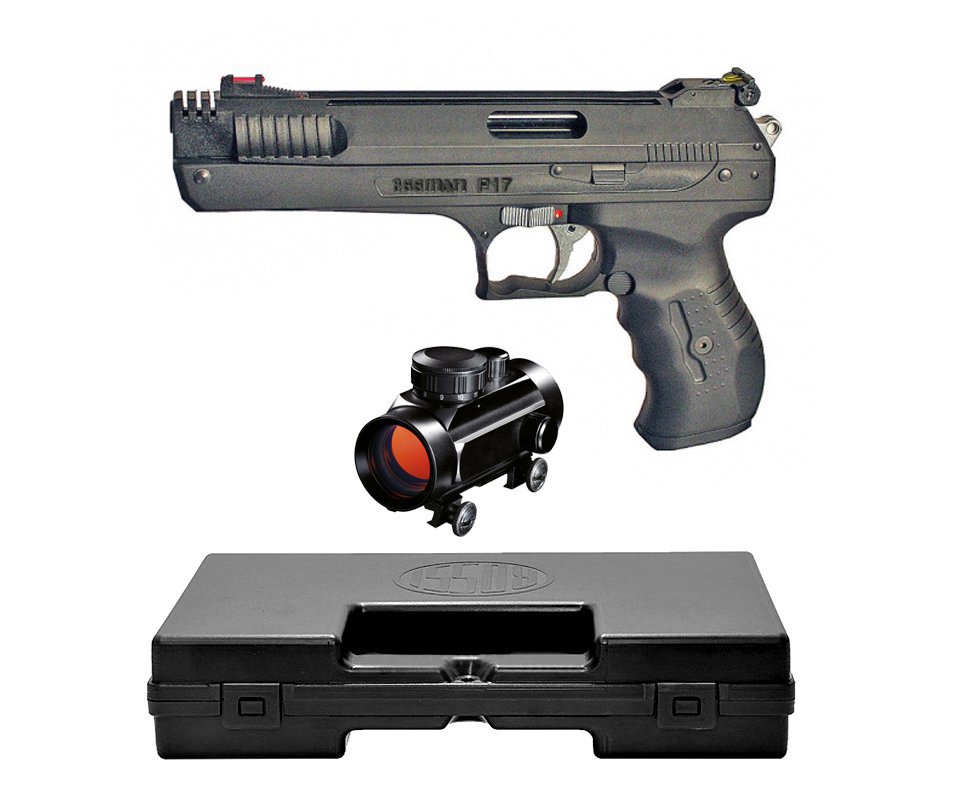Pistola De Pressão Beeman 2004 P-17 - Cal 4,5mm + Case Deluxe + Red Dot 1x30