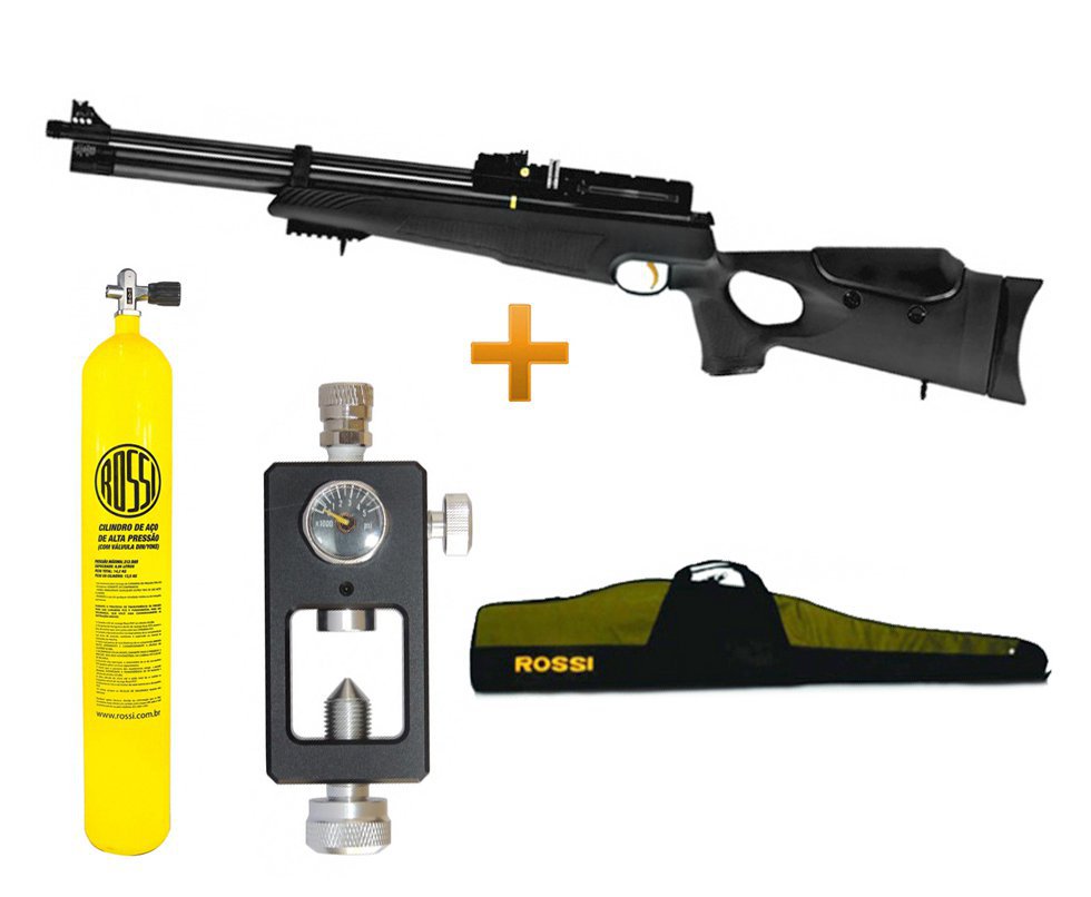Carabina Pcp Hatsan At44-10 5,5 + Capa + Scuba 10l + Adaptador Recarga
