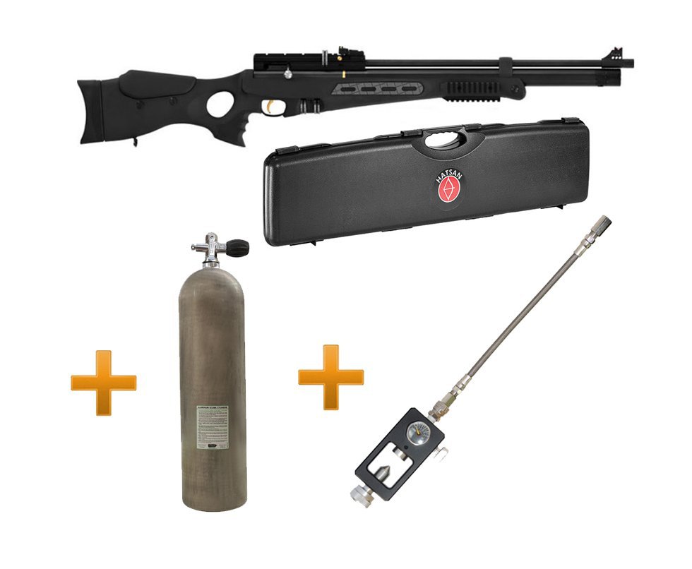 Carabina Pcp Hatsan Bt65sb Elite 5,5 + Case + Scuba 11,1lts + Adaptador Recarga