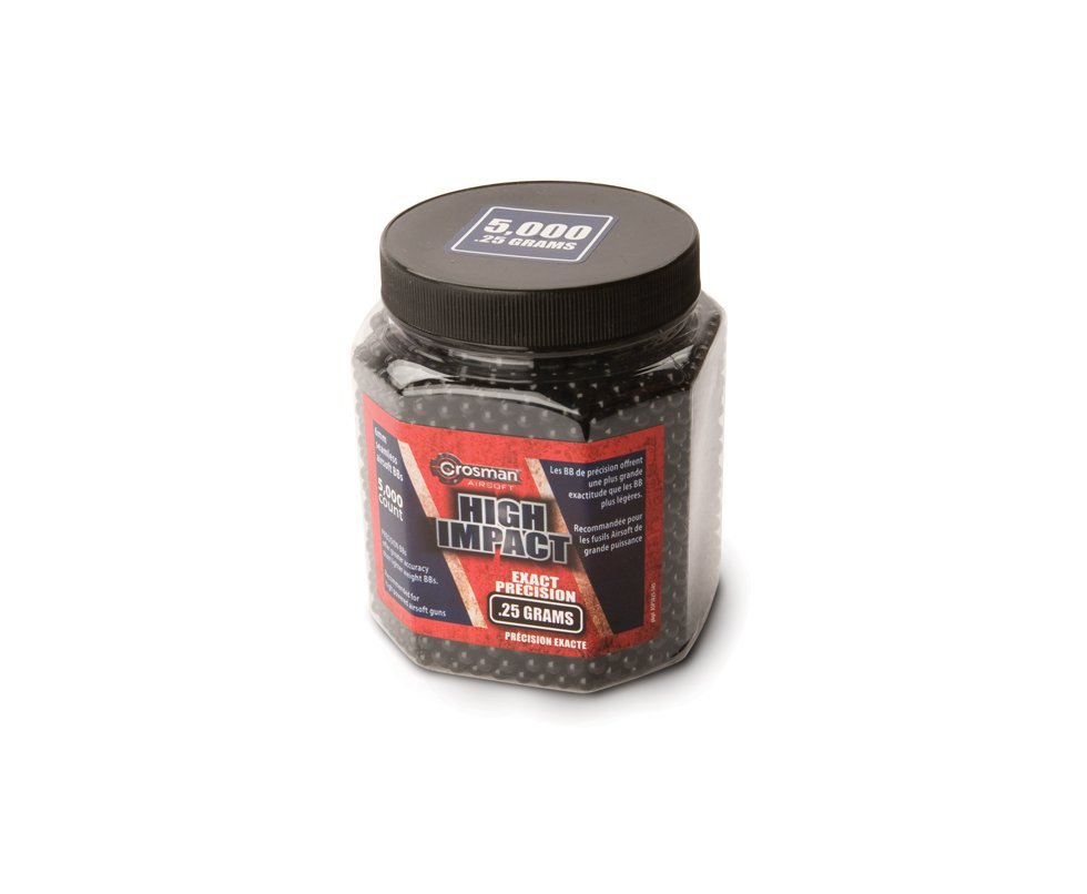Esfera Plástica Preta - 5000 Unidades / 0,25 G - Crosman