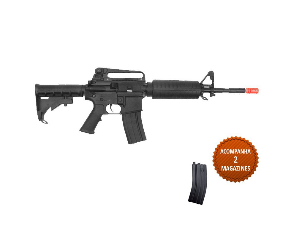 Rifle De Airsoft Colt M4a1 - Carbine - Elétrico - Plast Bb 6mm (cyber Gun)