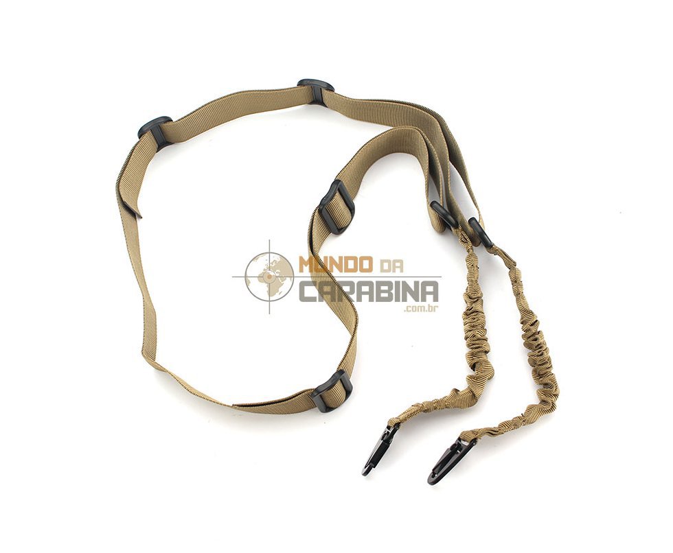 Bandoleira Tática 2 Pontas Sling - Tan