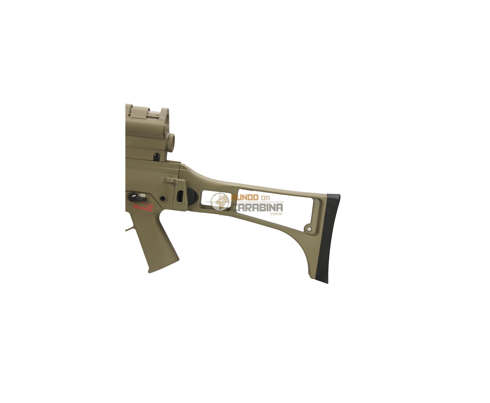 Rifle De Airsoft G36 Long Tan Blowback - Cal 6.0mm - Ares