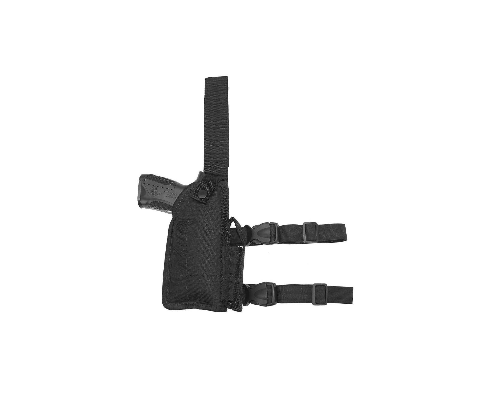 Coldre De Perna Para Pistola Com Regulagem Universal - Destro - Mundo Da Carabina