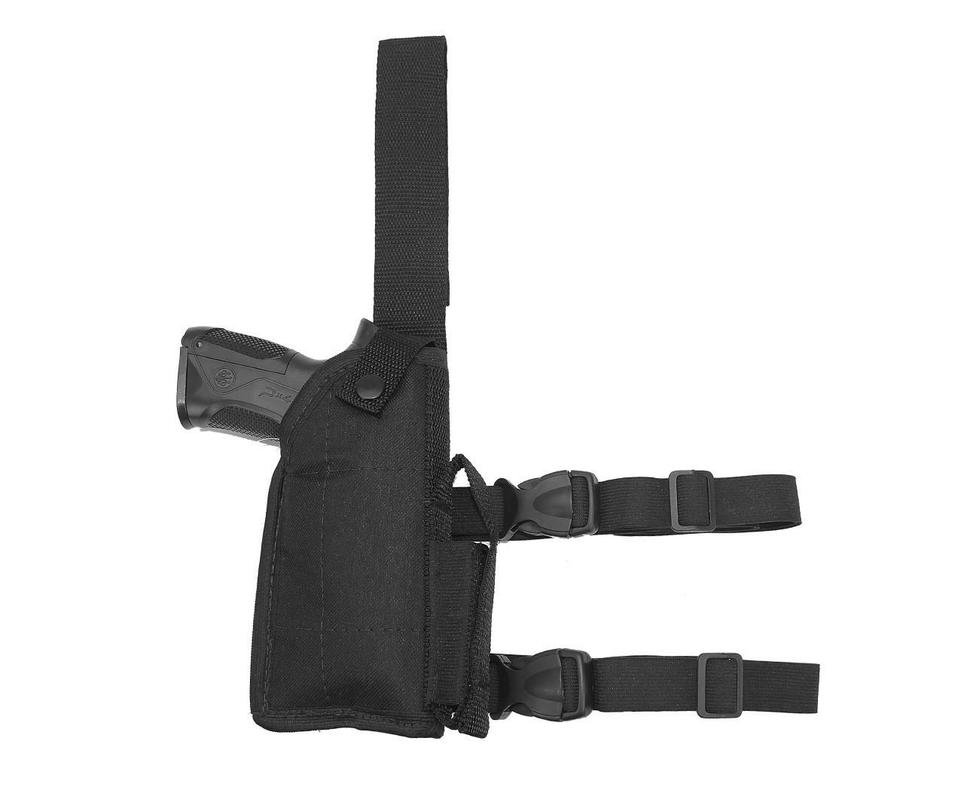 Coldre De Perna Para Pistola Com Regulagem Universal - Destro - Mundo Da Carabina