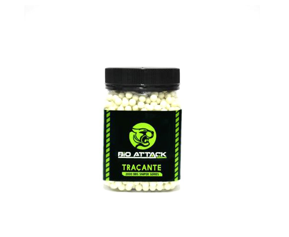 Esferas Plasticas Bioattack Airsoft Bb 0.20g X 2000un - Traçante