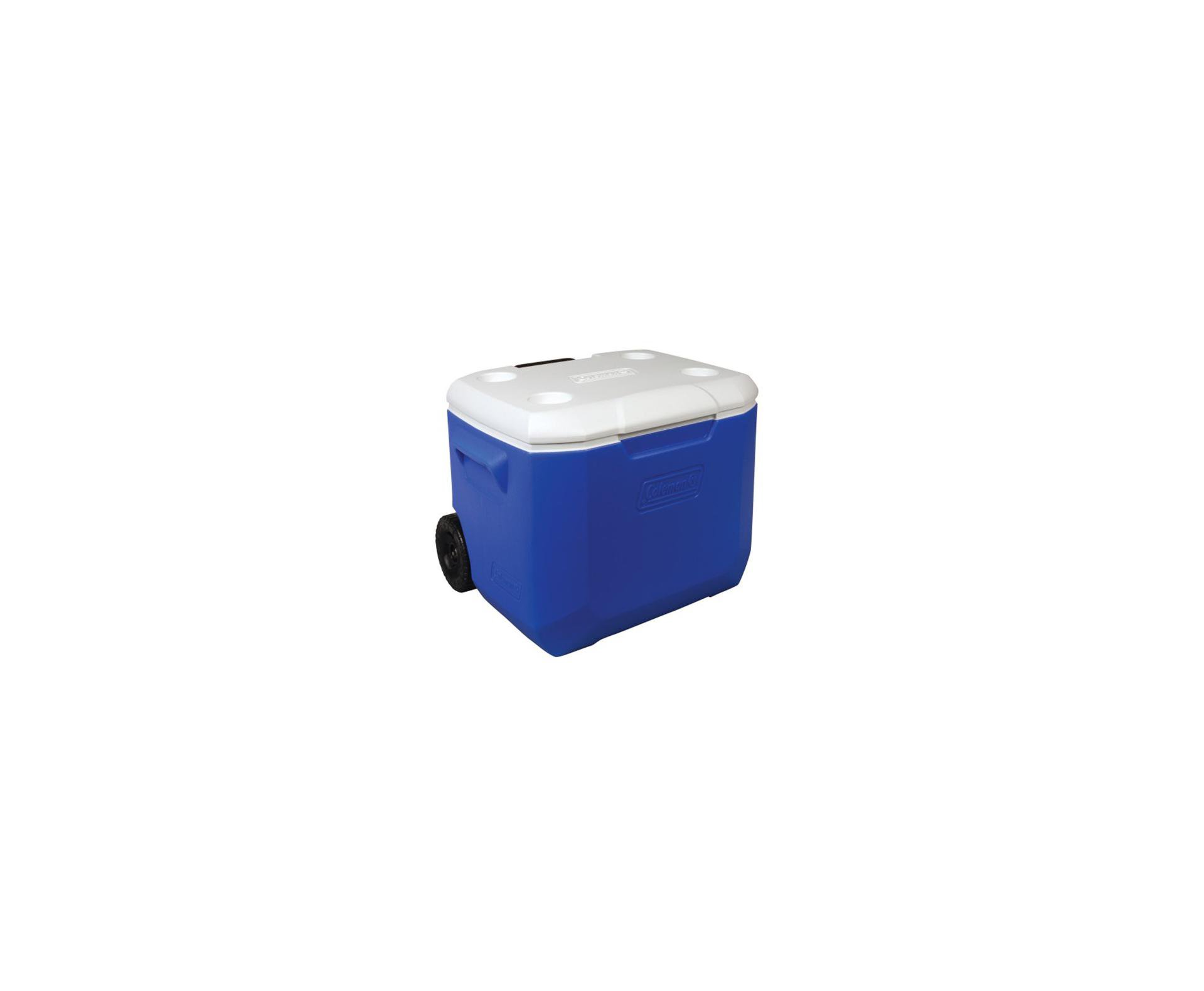 Caixa Térmica C/ Rodas 60 Qt (56,7 Lts) Azul - Coleman