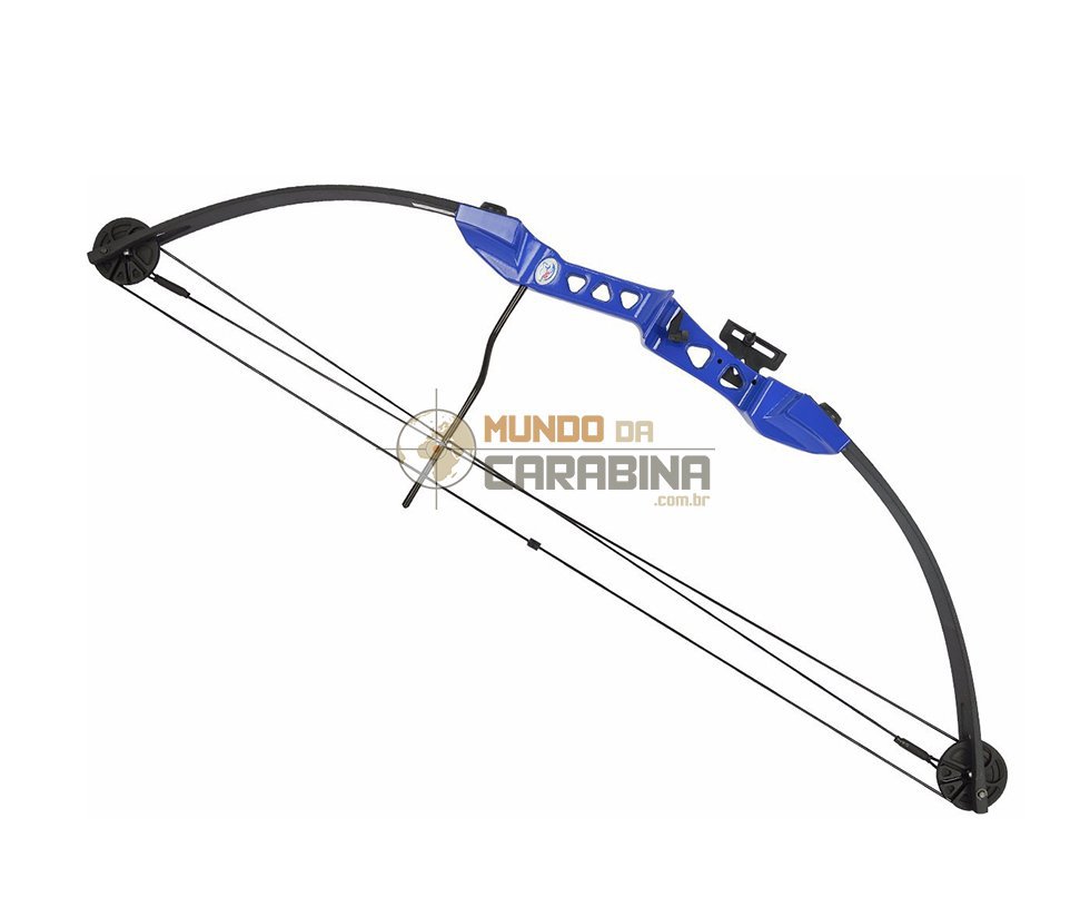 Arco Composto Compacto Mk-cb30bl - 29 Libras - Azul - Man Kung
