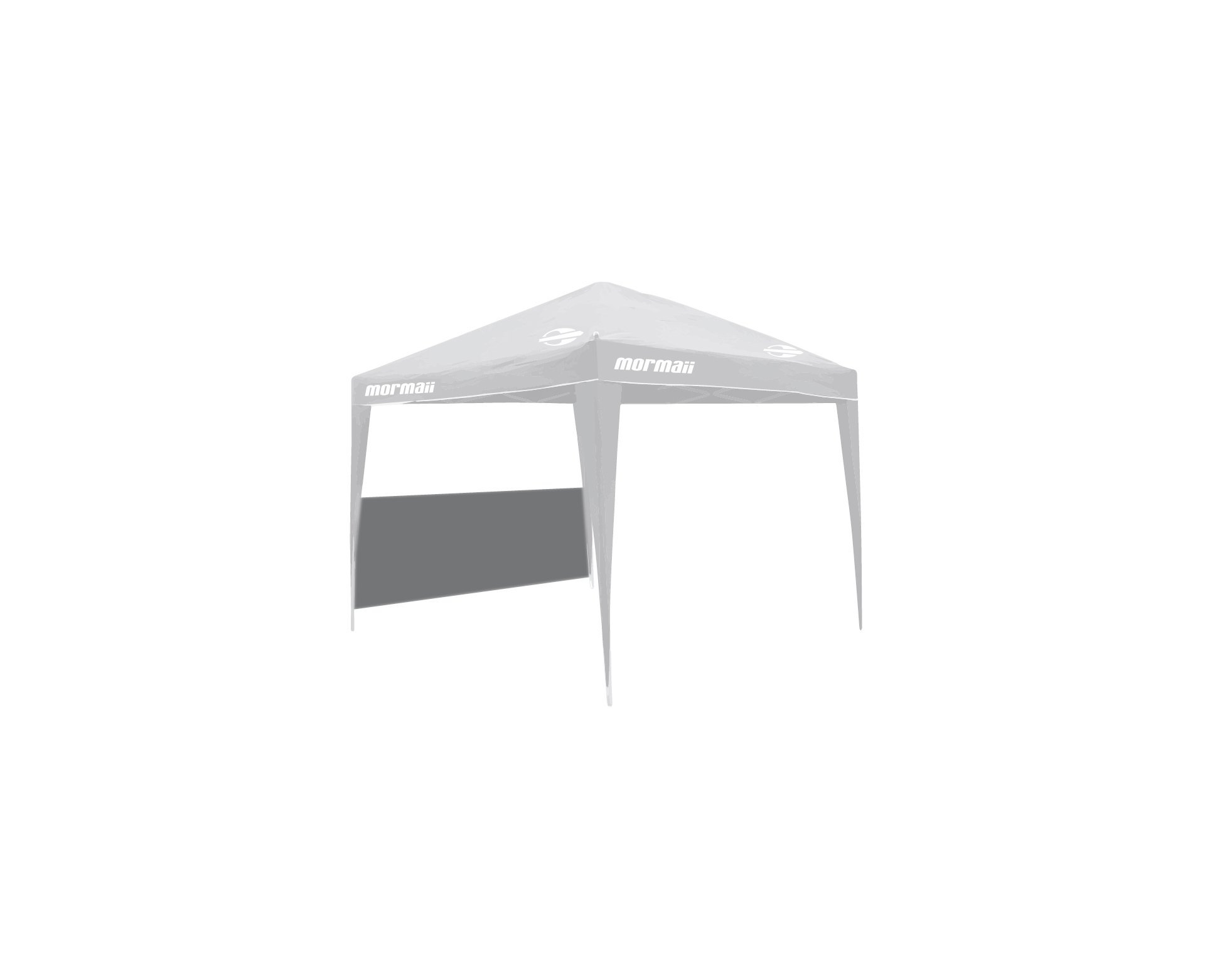 Meia Parede Gazebo Shade - Mormaii - Cinza