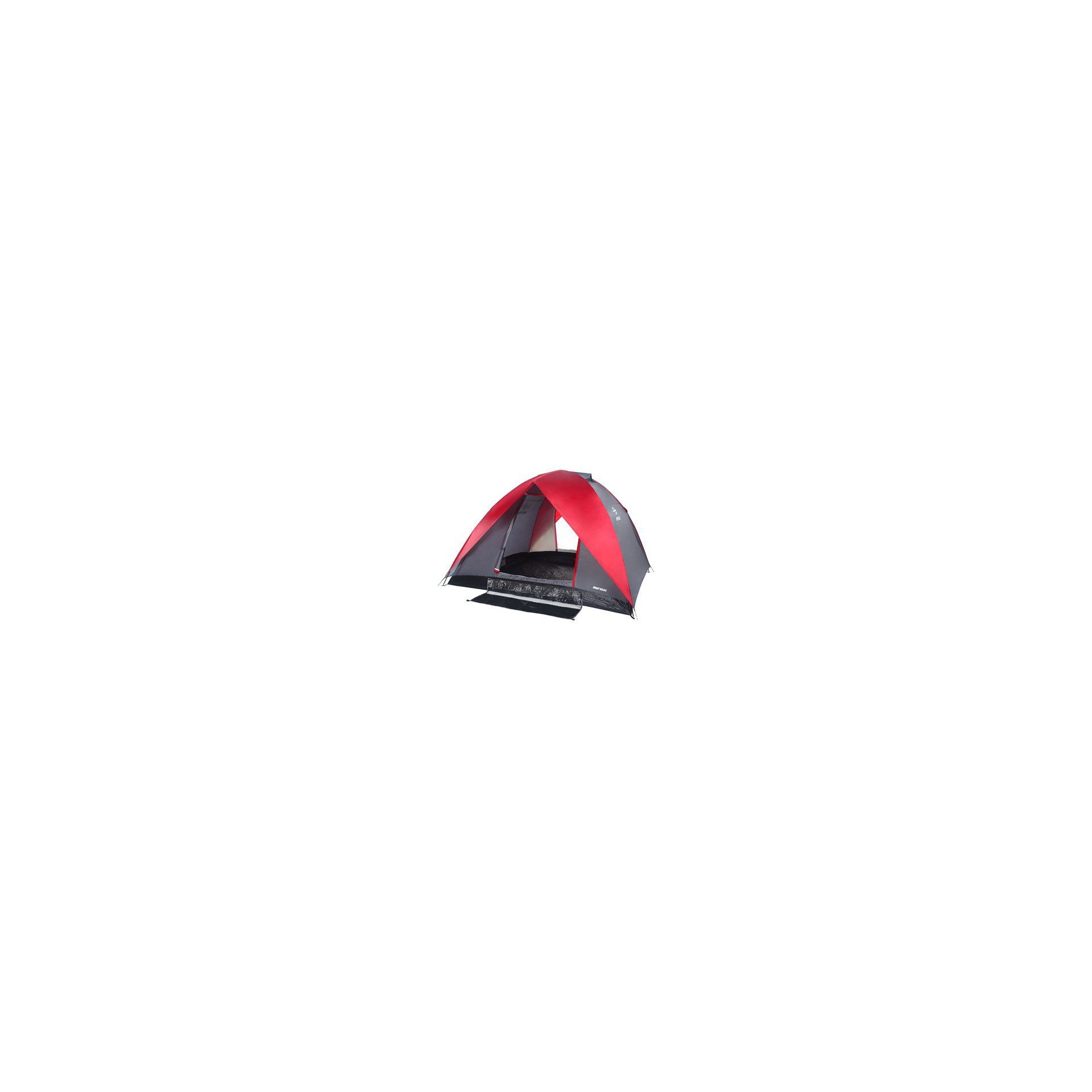 Barraca Mormaii Brava 3 - Cinza E Vermelho