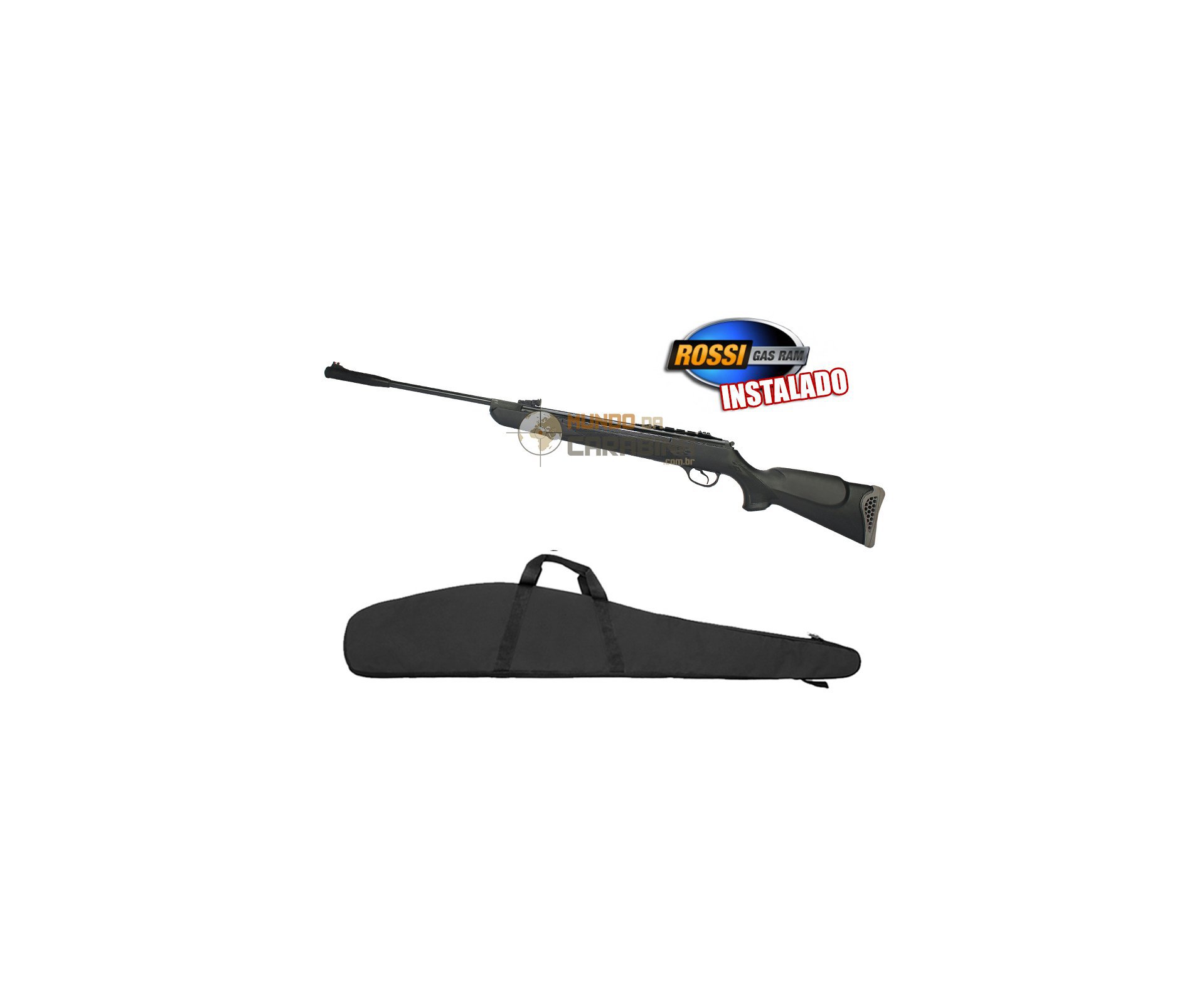 Carabina De Pressão Ht 125 Six Cal 6,0mm- Pistão Pneumático 75kg Sms/rossi + Capa 52"- Hatsan