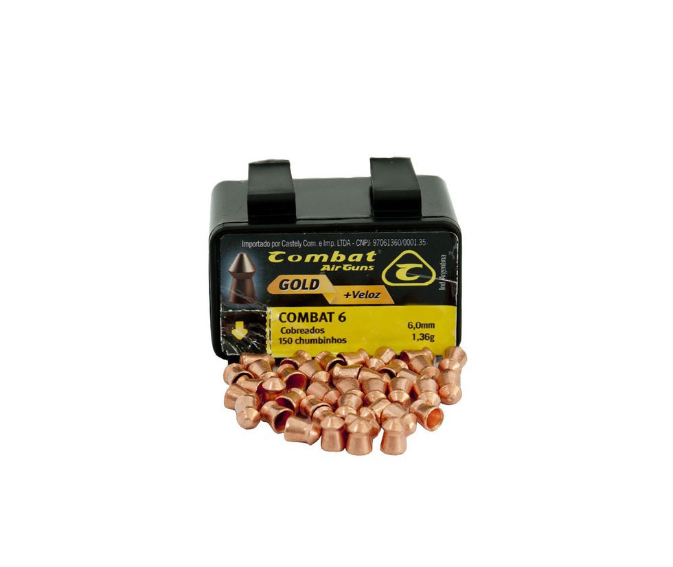 Chumbinho Cobre 6.0mm - 150 Und - Combat 6