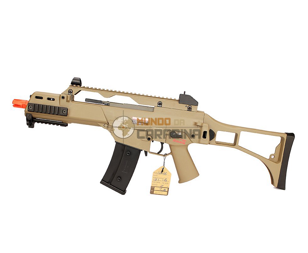Rifle De Airsoft G36 Full Metal Blowback Tan - Cal 6.0mm - Ares