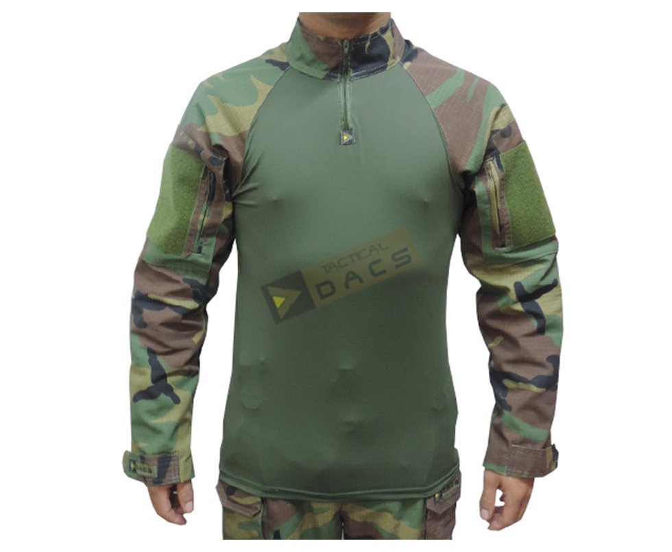 Camisa Combat Shirt Hrt  - Woodland - Dacs