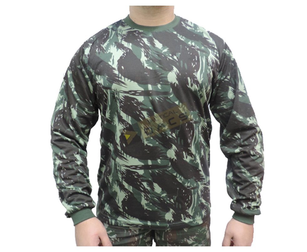 Camiseta Camuflada Padrão Eb Manga Longa Dacs - M