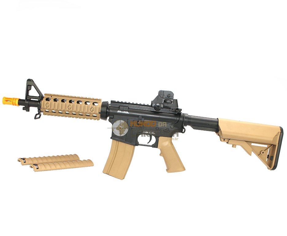 Rifle De Airsoft Colt M4 Ris Cqb Semi Metal Aeg - Edição Marcos Do Val - Cybergun