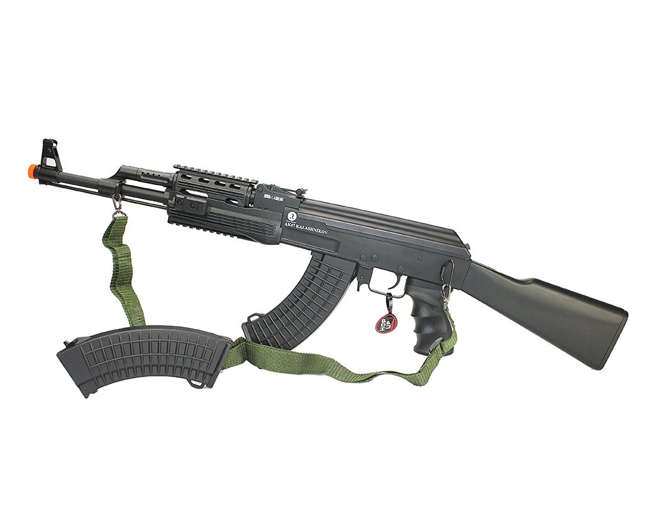 Rifle De Airsoft Ak 47 Tactical Fsv Full + 4000 Esferas 0,20g + Capa Airsoft Cybergun