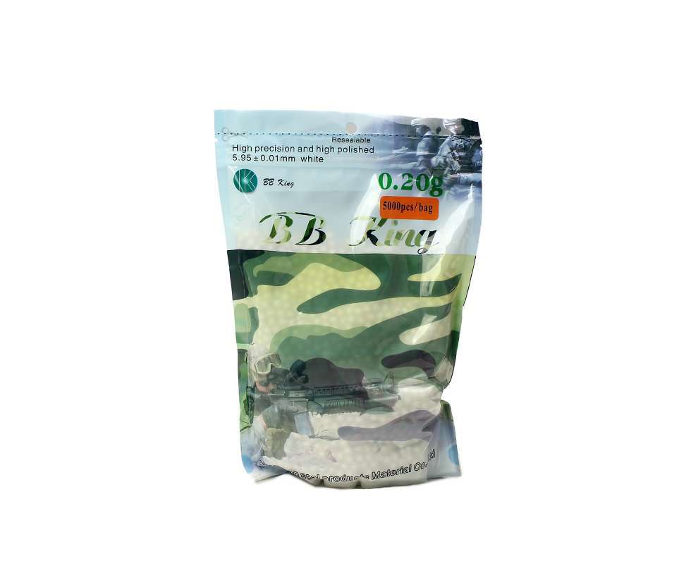 Esfera BBs munição para Airsoft 0,20 com 5000Und BB King