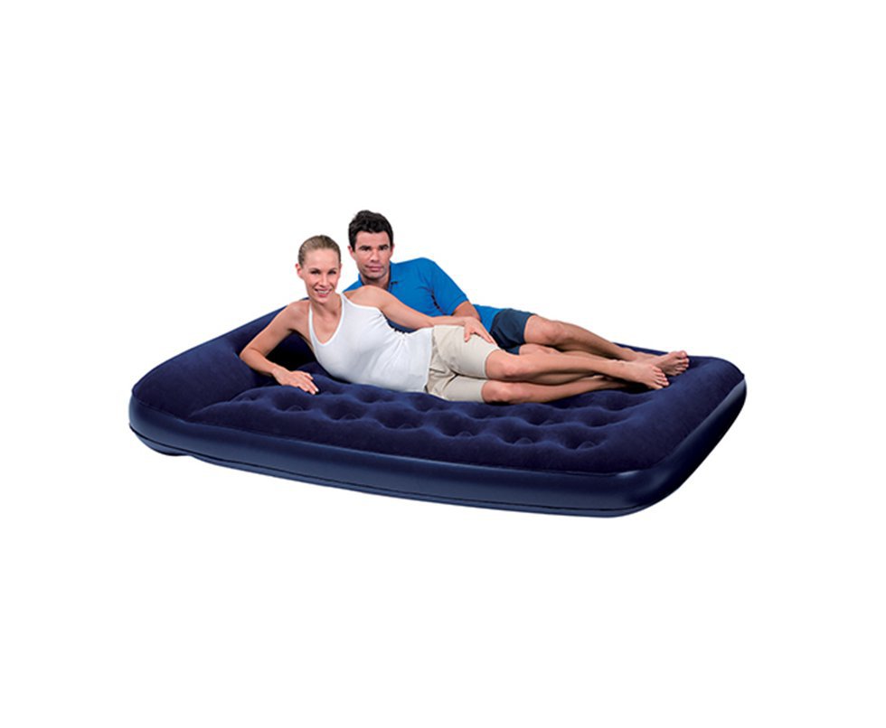 Colchão Inflável Relax Queen C/bomba E Travesseiro Imbutido - Echolife