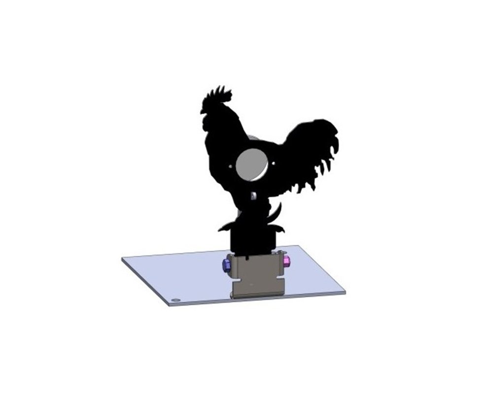 Alvo Metalico Field Target Animal - Galo