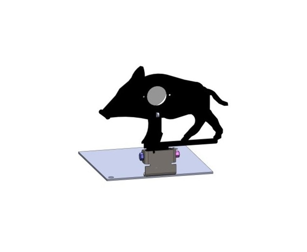 Alvo Metalico Para Field Target Animal - Javali