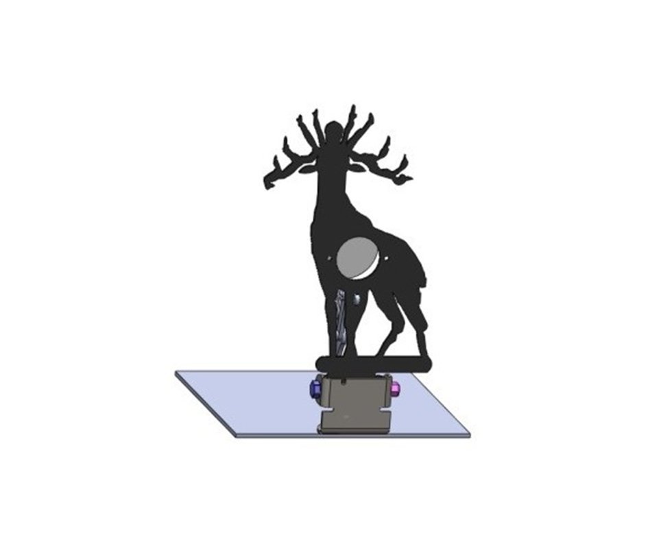 Alvo Metalico Para Field Target Animal - Alce