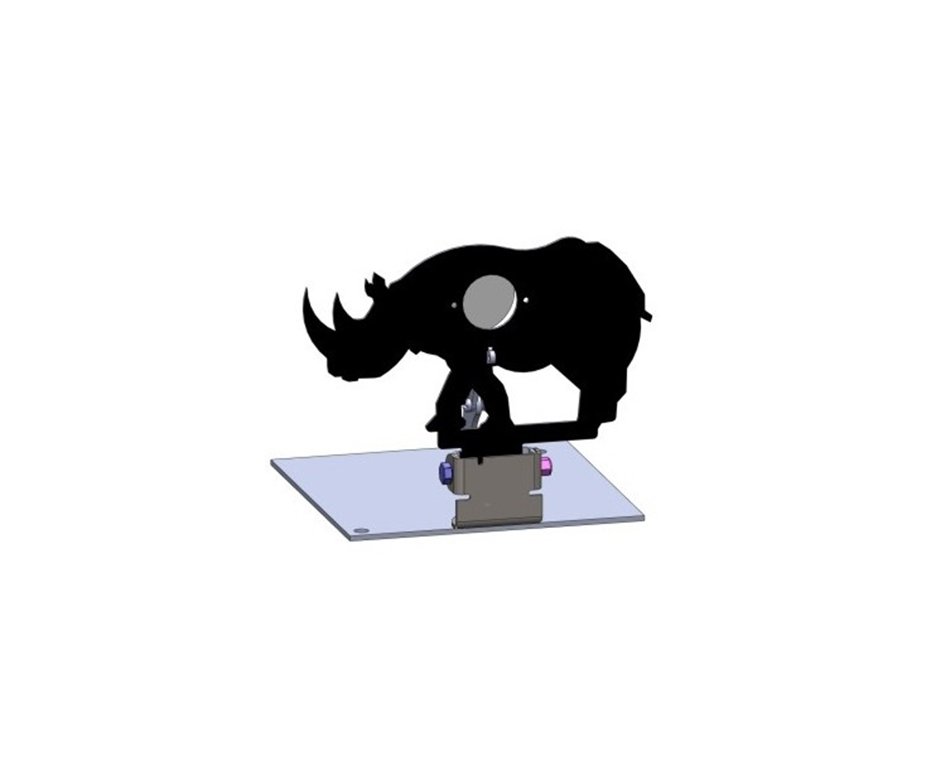 Alvo Metalico Para Field Target Animal - Rinoceronte