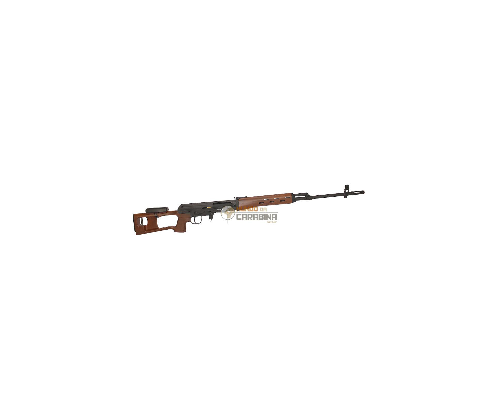 Rifle De Airsoft  Sniper Svd Wood Spring Cal 6,0 Mm Kalashinikov - King Arms