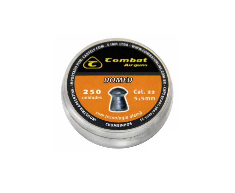 Chumbinho Domed 5,5mm X 250 Unidades - Combat