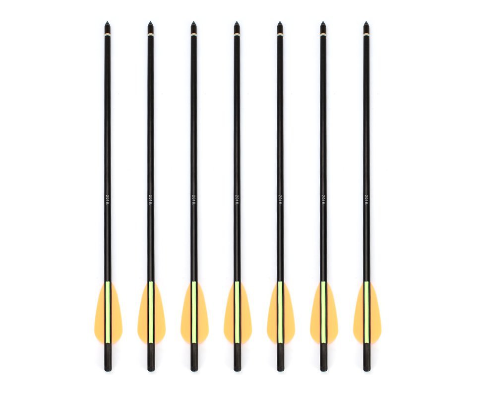 Kit Com 6 Flechas Para Besta  40cm - Preta