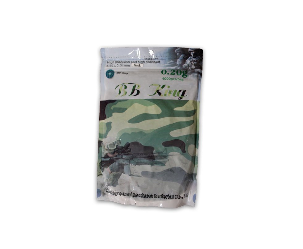 Esfera Plástica Calibre 6,0 Mm 0,20 G - 4000 Unidades Pretas - Bb King