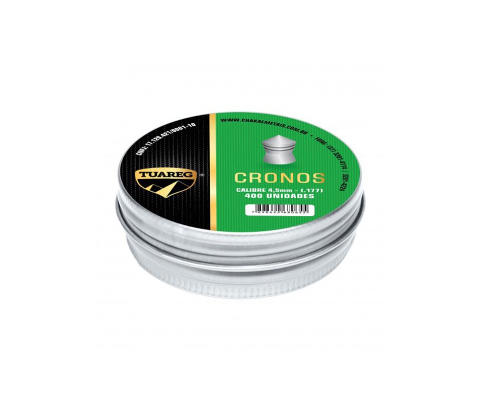 Chumbinho De Pressão Tuareg Premium Cronos 4,5 Mm - 400 Unidades - Chakal