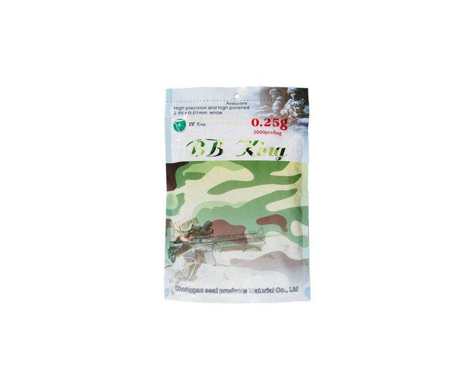 Esfera Plástica Calibre 6,0 Mm 0,25 G - 3000 Unidades - Bb King