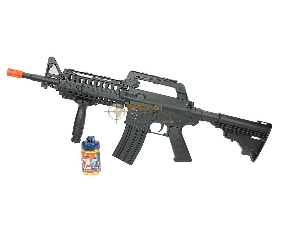 Rifle De Airsoft M4 Ris Stinger R37 6mm Spring - Crosman Game Face