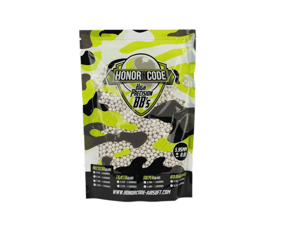 Esfera Plastica Para Airsoft Tracer Series 0.25g - 2000und - Honor Code