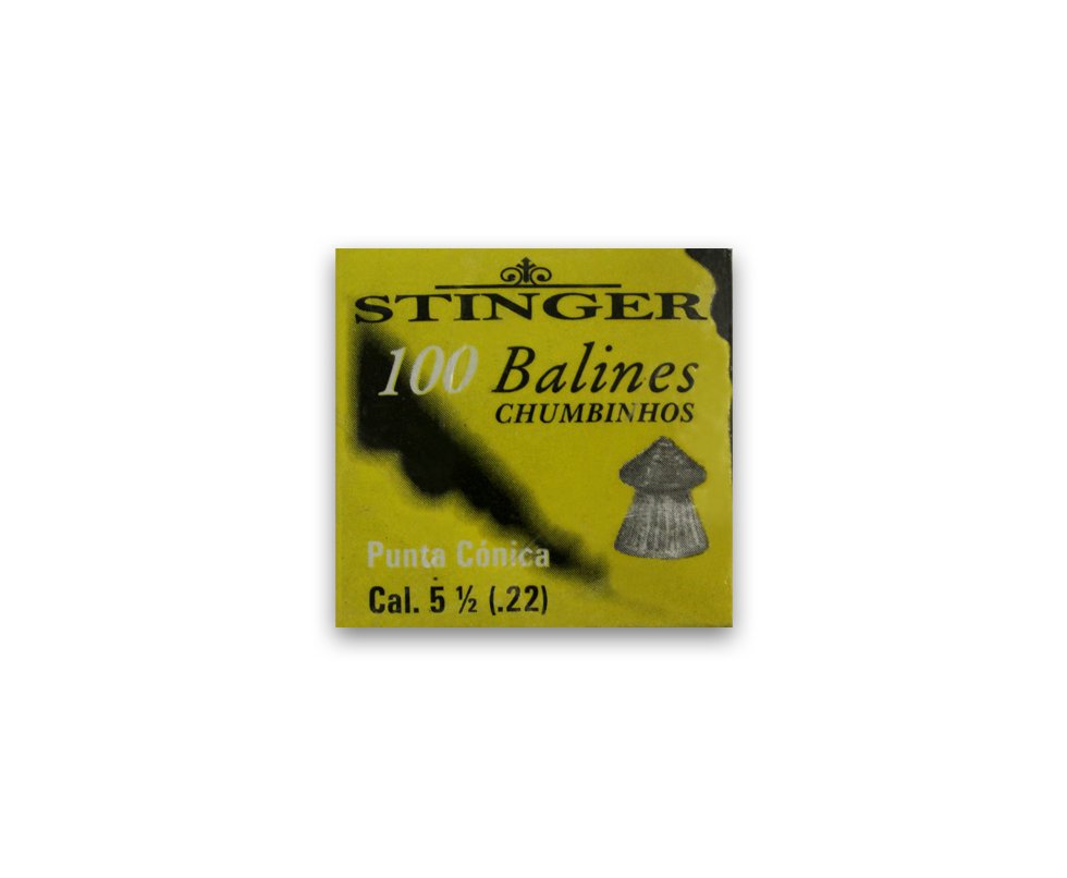 Chumbinhos Ponta Conic Calibre 5,5 Mm - 100 Unidades - Stinger