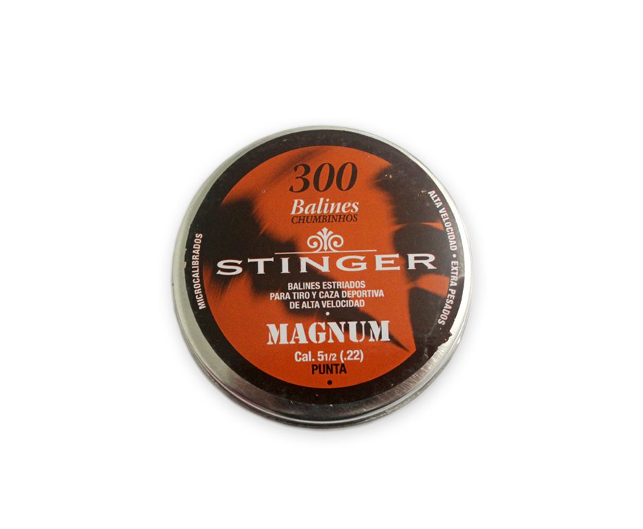 Chumbinhos Magnum Calibre 5,5 Mm - 300 Unidades - Stinger