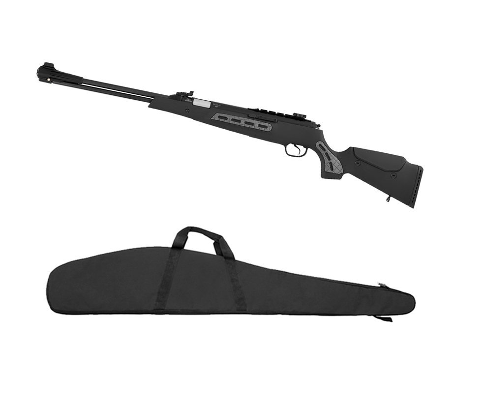 Carabina De Pressão Hatsan Dominator 200s - Calibre 5,5 Mm - Sistema Sas + Capa 52"