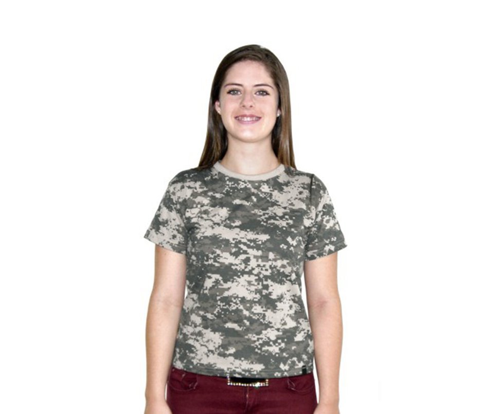 Baby Look Camuflada Digital Army Combaty Camuflado Digital - Bravo