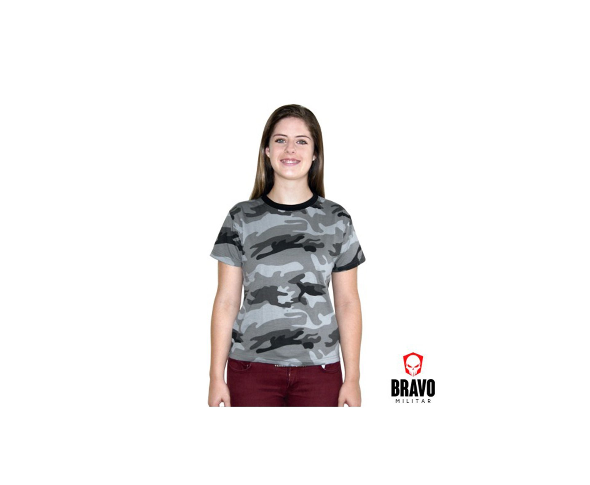 Baby Look Camuflada Urbano 1 - Bravo - P