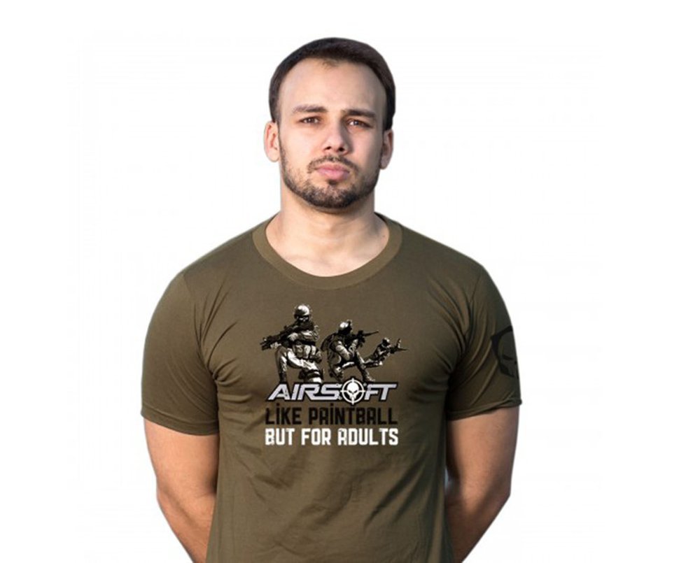 Camiseta Estampada Airsoft Like Paintball Verde -  Bravo