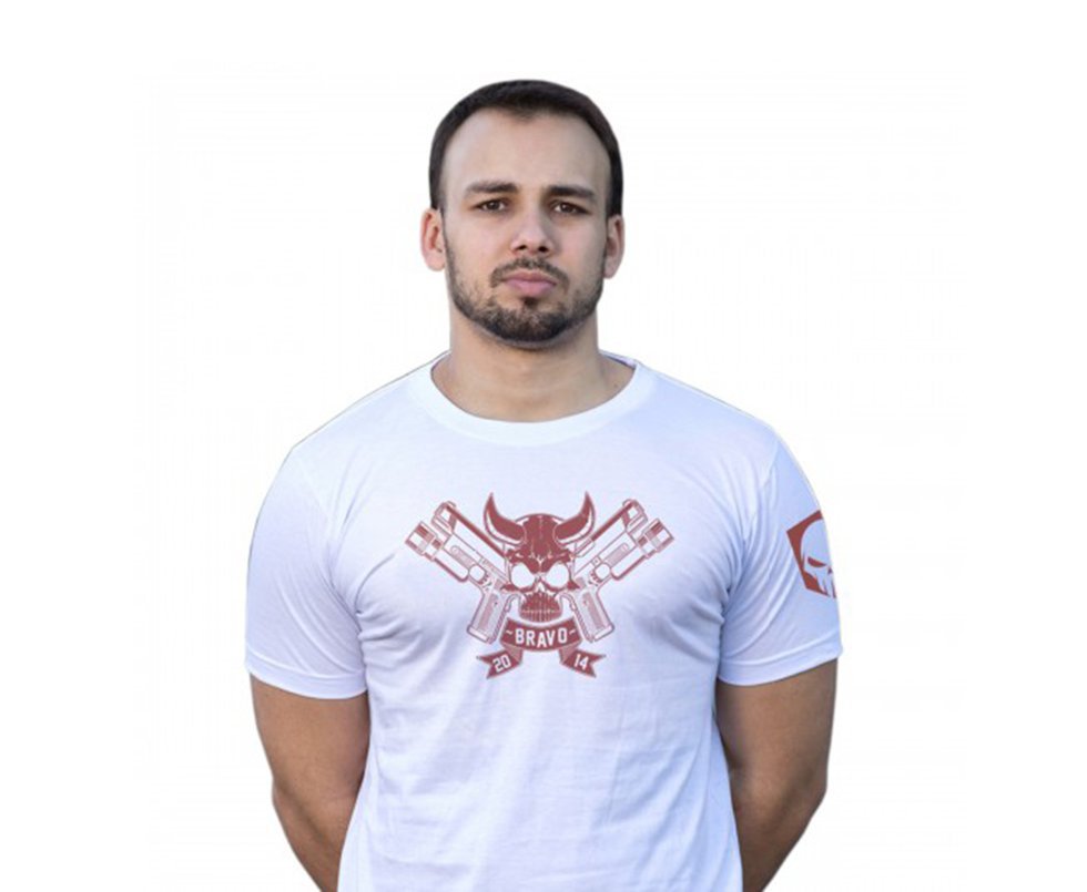 Camiseta Estampada Bravo Preta -  Bravo