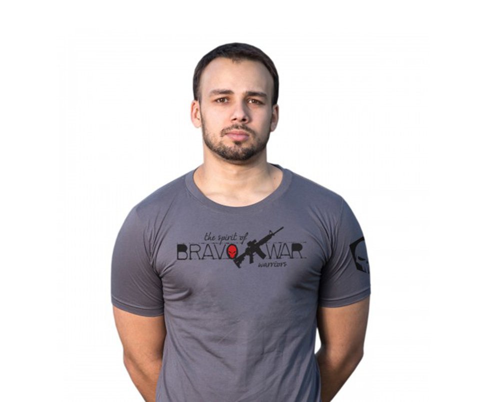 Camiseta Estampada Bravo Cinza - Bravo
