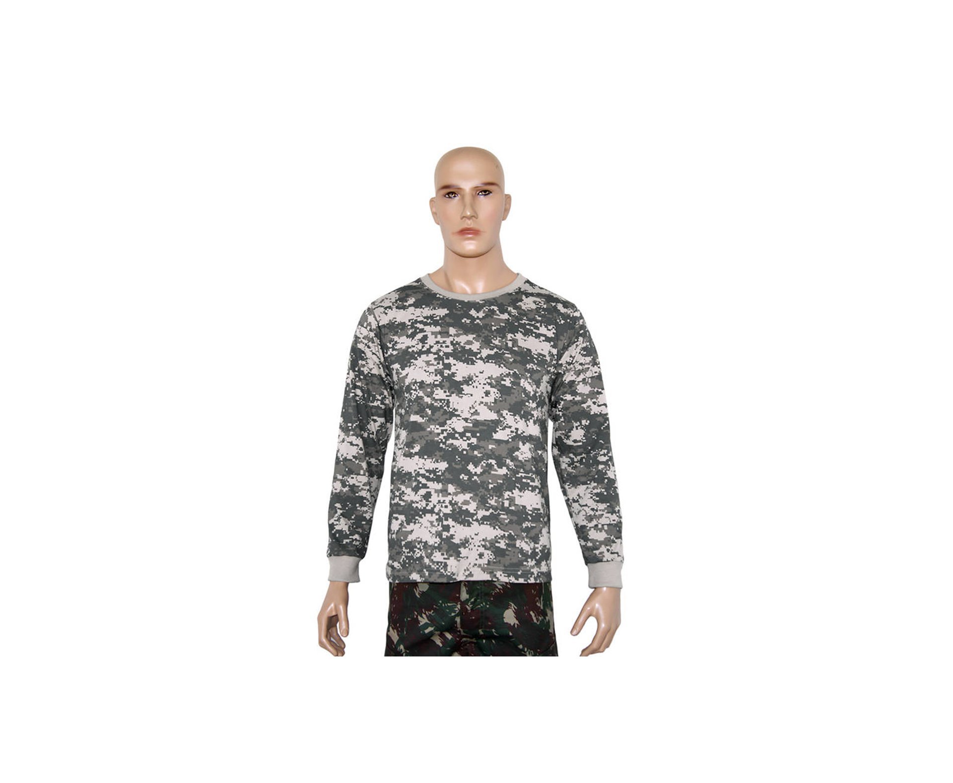Camiseta Manga Longa Army Combat Camuflado Digital - Bravo - P