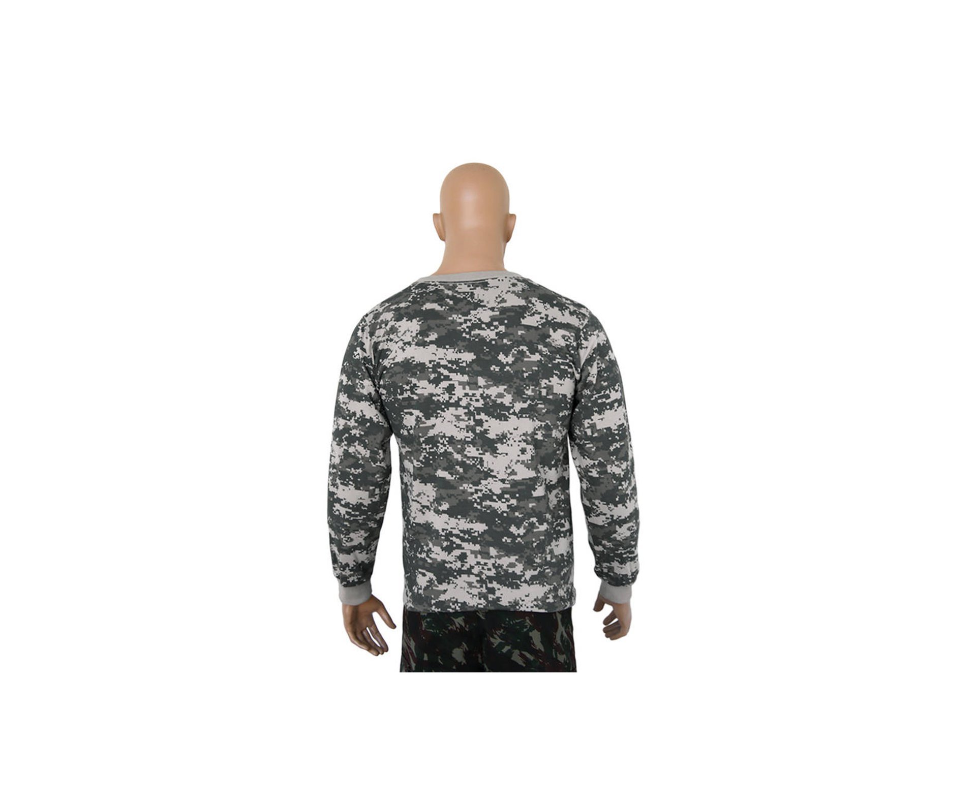 Camiseta Manga Longa Army Combat Camuflado Digital - Bravo - P