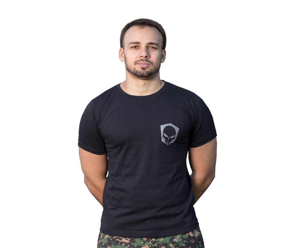 Camiseta Estampada Caveiras Bravo Preta - Bravo - P