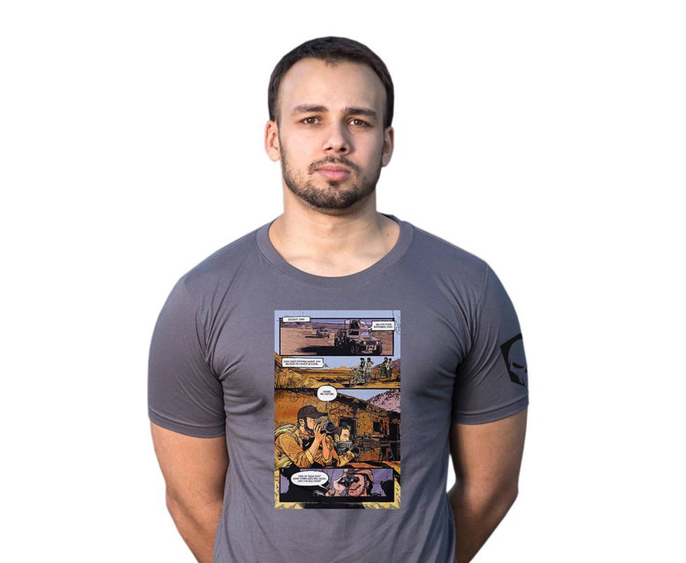 Camiseta Estampada Hq Cinza  -  Bravo