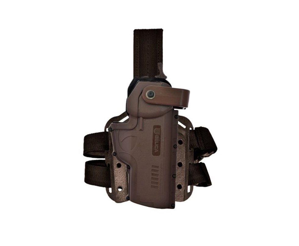 Coldre De Perna Para Pistolas Universal Marrom - Belica