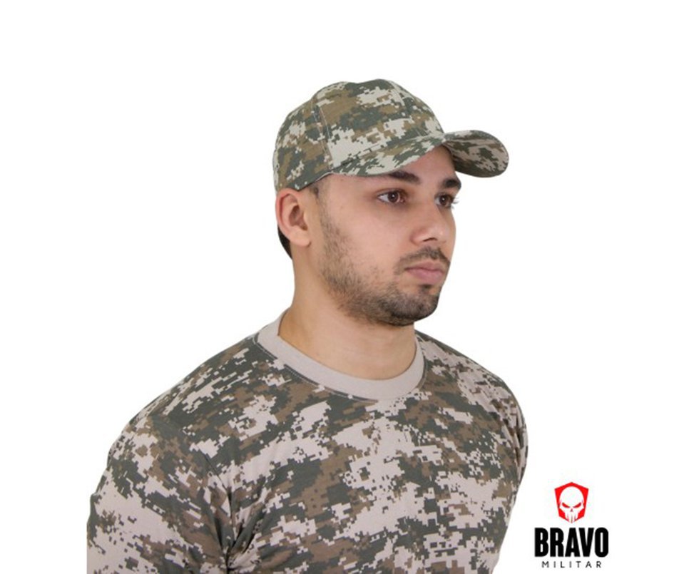 Bone Camuflado Digital Areia 19-único - Bravo