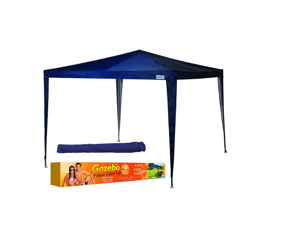 Gazebo Praia 3x3 Oxford Azul - Mor